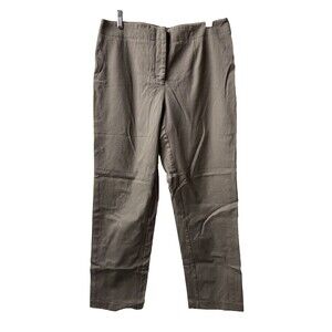 Chicos Fabulously Slimming long Pants Women's Size Size 8 Short Mocha Brown